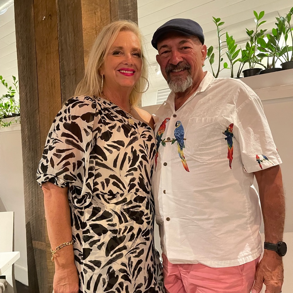 Alexis one shoulder lined black/ cream Botanical print asymmetrical Midi.